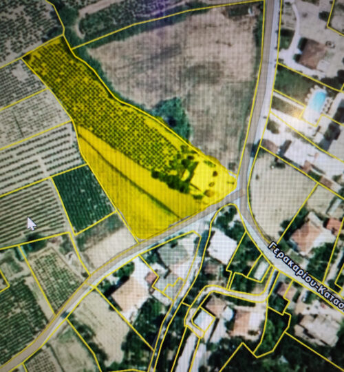 Prime 6,008 sq.m. Land Plot with 400 sq.m. Building Allowance & Main Road Frontage-Ano Gerakari, Zakynthos